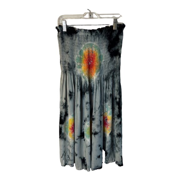 Cynthia Mehra Strapless Tie Dye Coverup One Size - Picture 2 of 3